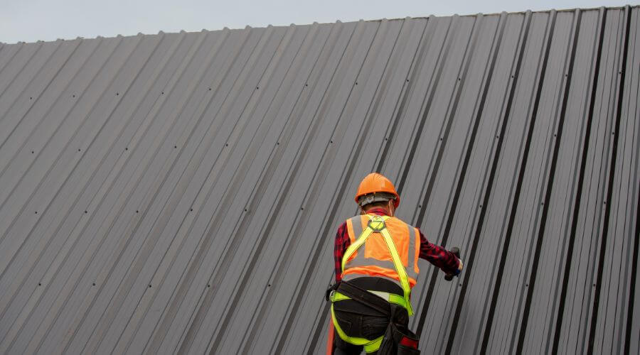 Professional metal roof installation services in Ortley, SD